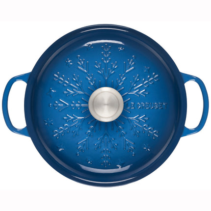 Noel Signature Braiser w/ Lid 2.25 Qt Snowflake Embossed
