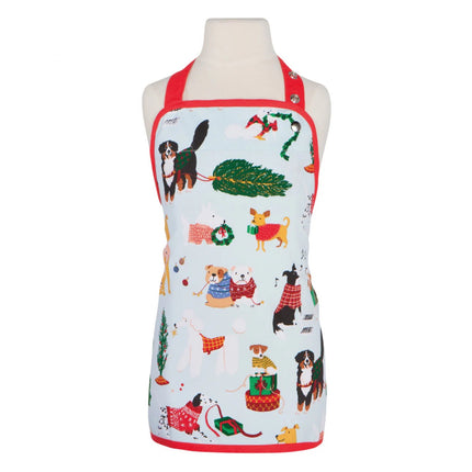 Kids Apron Holiday Hounds