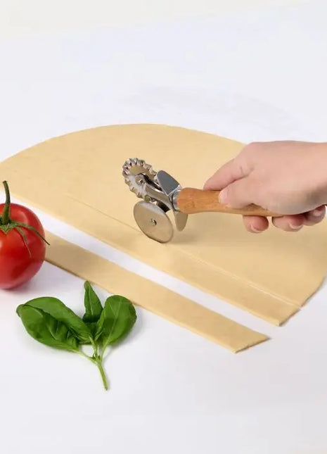 Double Pastry Ravioli Pasta Dough Cutter/Crimper