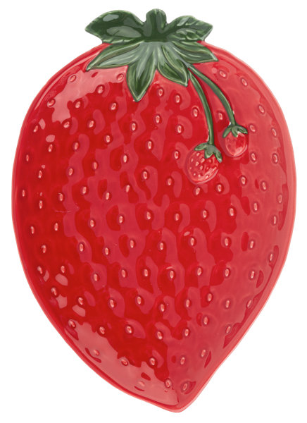 Strawberry Dish - Dark Red