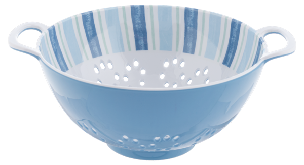 Cottagecore Berry Bowl - Blue Stripes