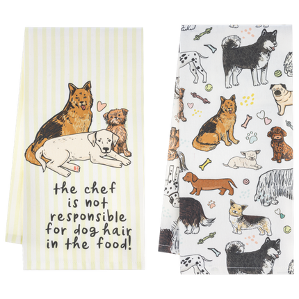 Tea Towel - Colorful Dogs
