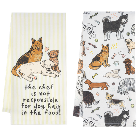 Tea Towel - Colorful Dogs