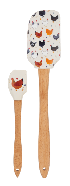 Spatula 2 pc set -Chickens
