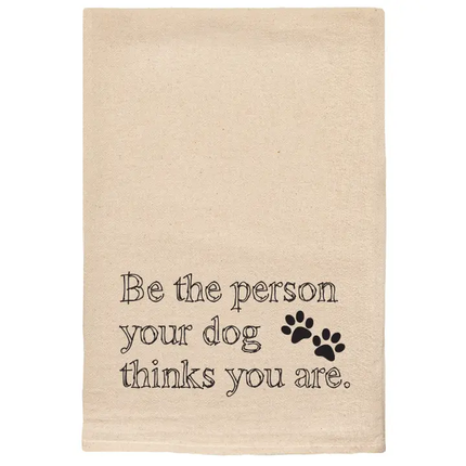 Natural Tea Towel Your Dog Thinks