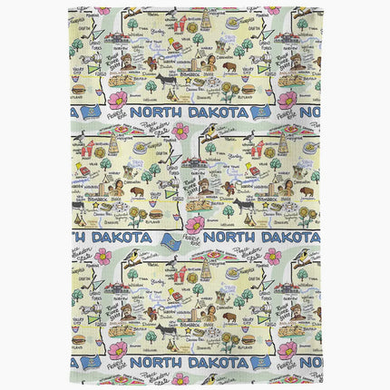 Fishkiss North Dakotatea Towel