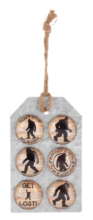 6pc BigFoot Glass Magnet Set