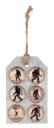 6pc BigFoot Glass Magnet Set