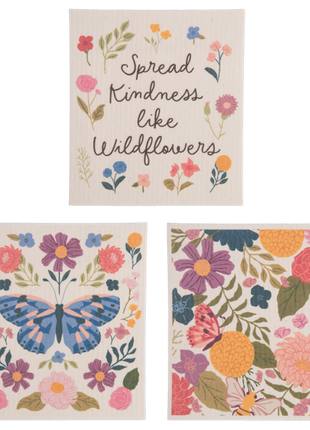 Flower Fields Reusable Dish Cloth