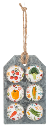 Vegetable Magnets - set of 6