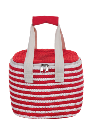 Red & Ivory Insulated Mini Cooler Bag