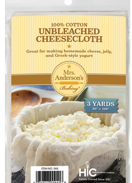Unbleached Cotton Cheesecloth – 3 Sq Yards