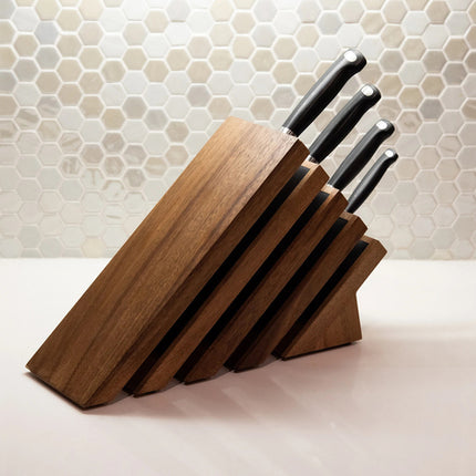 Next Level Magnetic Knife Block Acacia With Light
