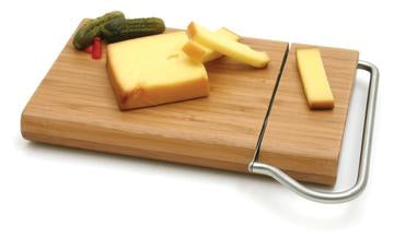 Swissmar Bamboo Board w Cheese Slicer Blade
