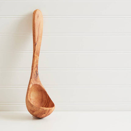 Italian Olivewood Soup and Pasta Ladle