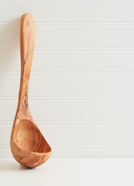 Italian Olivewood Soup and Pasta Ladle