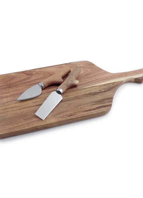 Swissmar Acacia Paddle Board And Knife Set