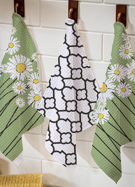 Daisy Scape Quick Dry Dish Cloth