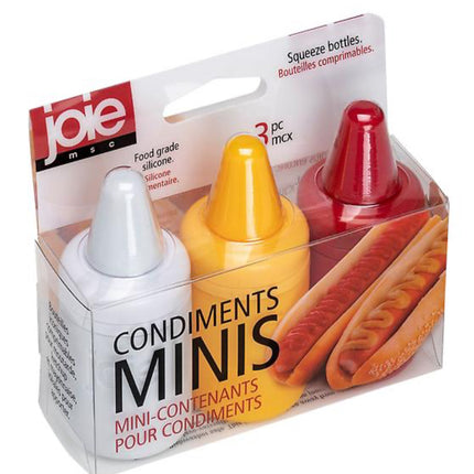 Condiment Mini Bottles Set Of 3