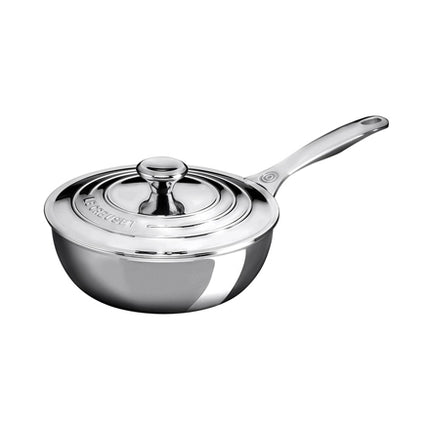 SS 2 qt Saucier Pan w/lid