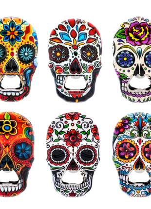 Sugar Skull Bottle Opener Magnet