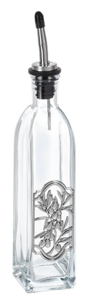Oil Bottle-Silver - Olives