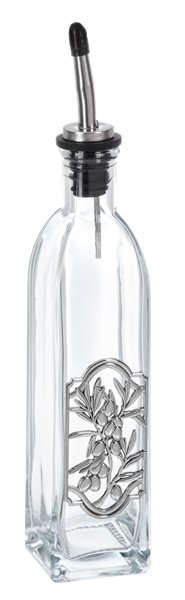 Oil Bottle-Silver - Olives