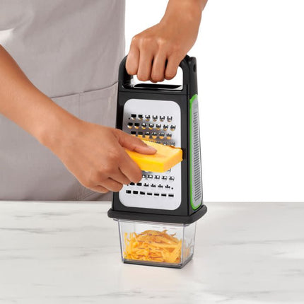 Etched Box Grater w/ Removable Zester - As is