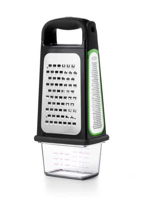 Etched Box Grater w/ Removable Zester