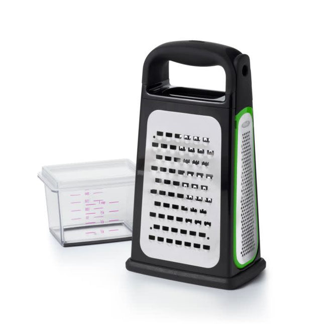 Etched Box Grater w/ Removable Zester - As is