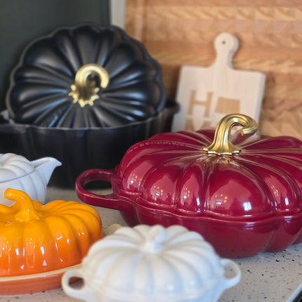 Cast Iron Pumpkin Cocotte 4 Qt