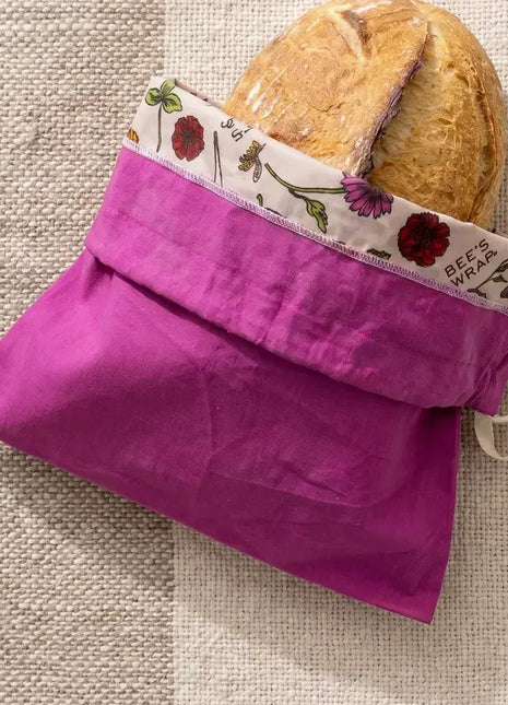 Bees Wrap Reusable Beeswax Lined Artisan Bread Bag