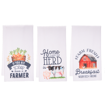 Bless This Farm Tea Towel