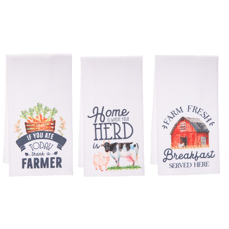 Bless This Farm Tea Towel
