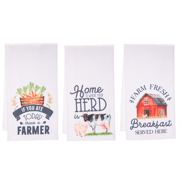 Bless This Farm Tea Towel