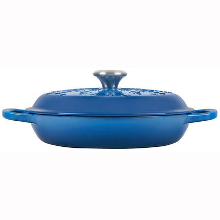 Noel Signature Braiser w/ Lid 2.25 Qt Snowflake Embossed
