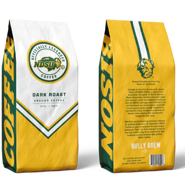 NDSU Bison 16 oz Dark Roast Whole Bean Coffee
