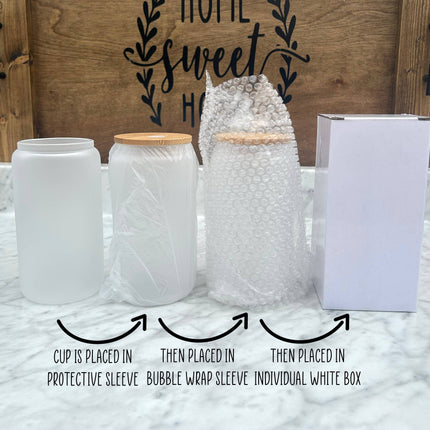 Just Breathe 16oz Libbey Glass Tumbler