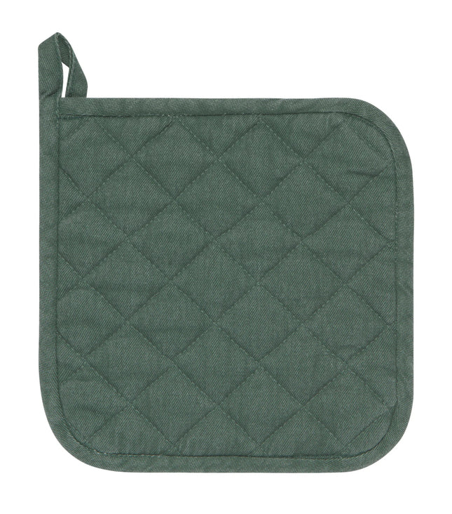 Heirloom Stonewash Potholder Jade