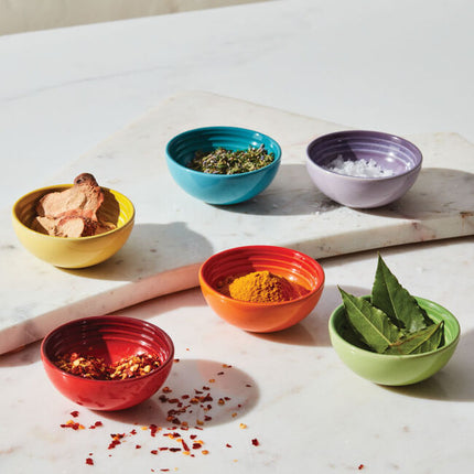 Colorful Pinch Bowl Set Of 6