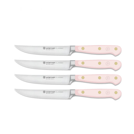 Classic Color 4 Pc Steak Set Pink Sea Salt