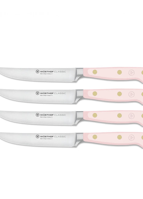 Classic Color 4 Pc Steak Set Pink Sea Salt