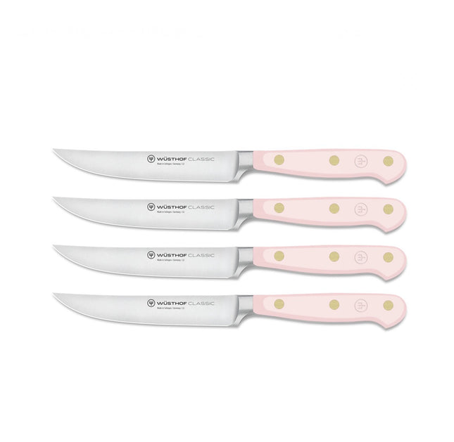 Classic Color 4 Pc Steak Set Pink Sea Salt