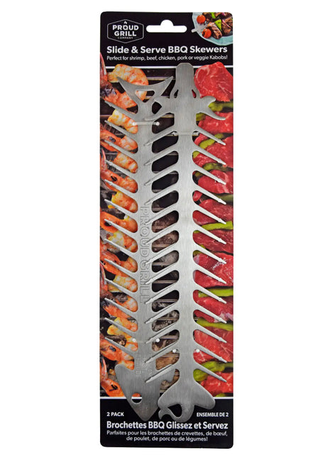 Proud Grill Slide And Serve Bbq Skewers Set/2 IA