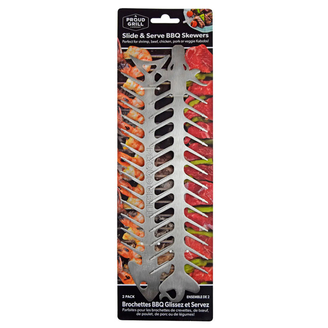 Proud Grill Slide And Serve Bbq Skewers Set/2 IA