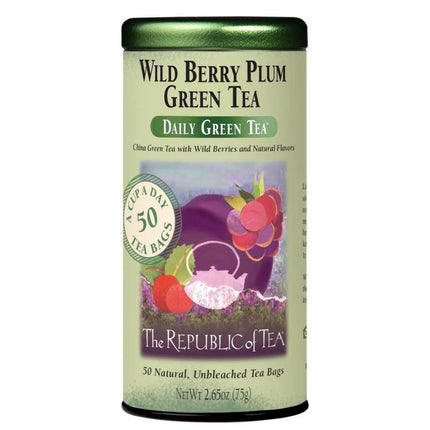 Republic of Tea Daily Green Tea Wild Berry Plum