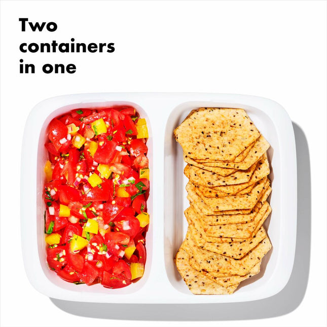 Prep And Go 2 C Divided Container
