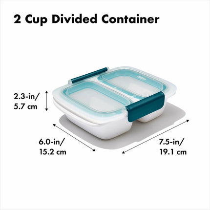 Prep And Go 2 C Divided Container