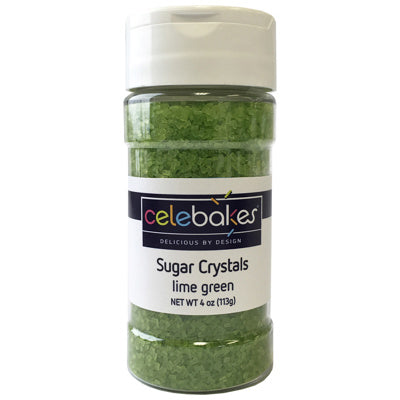 Celebakes Lime Green Sugar Crystals 4oz