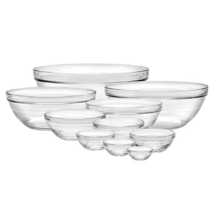 Lys Stackable Clear Bowls 10 Pc Set IA